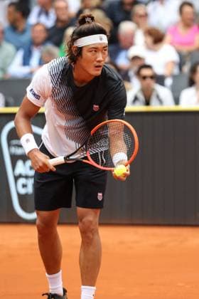 Tennis European Open 2023, Men, Hamburg, 28 07 2023 Zhizhen Zhang CHI Daniel Altmaier GER Hamburg Germany