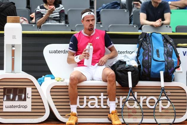 Tennis European Open 2023, Men, Hamburg, 28 07 2023 Zhizhen Zhang CHI Daniel Altmaier GER Hamburg Germany