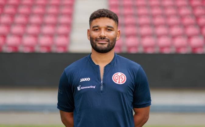 Football Official Portrait 1 FSVMainz 05, 1 FSV Mainz 05, Bundesliga season 2023 2024, Tijan Njie video analysis ,