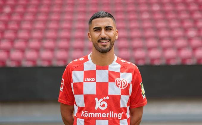 Football Official Portrait 1 FSVMainz 05, 1 FSV Mainz 05, Bundesliga season 2023 2024, Aymen Barkok,