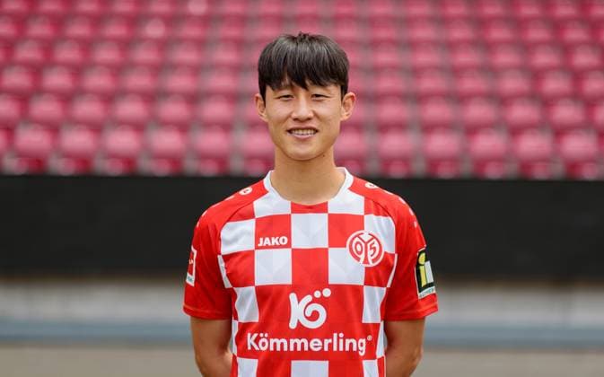 Football Official Portrait 1 FSVMainz 05, 1 FSV Mainz 05, Bundesliga Season 2023 2024, Jae Sung Lee,