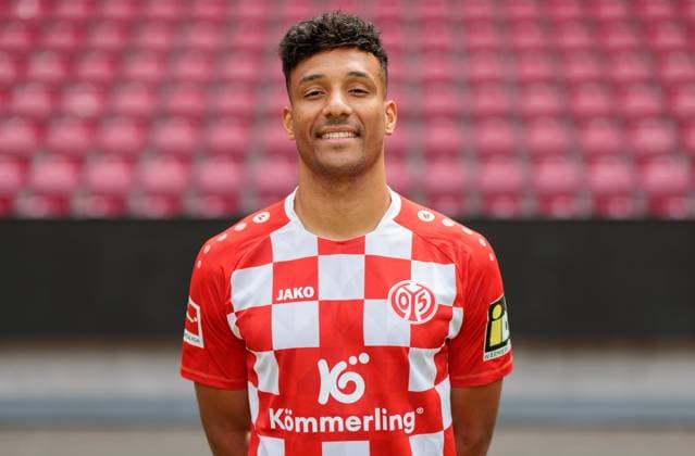 Football Official Portrait 1 FSVMainz 05, 1 FSV Mainz 05, Bundesliga season 2023 2024, Karim Onisiwo,