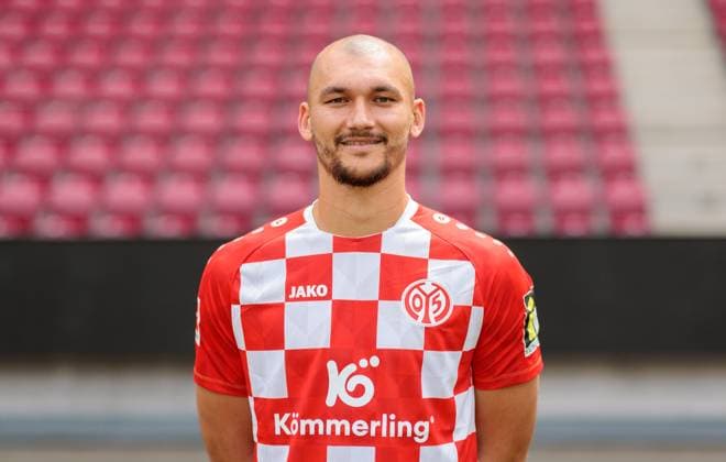 Football Official Portrait 1 FSVMainz 05, 1 FSV Mainz 05, Bundesliga season 2023 2024, Ludovic Ajorque,