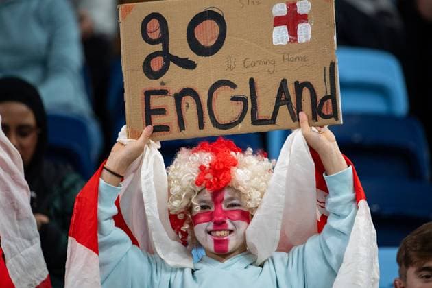 Sydney, NSW, Australia, England fan FIFA Women™s World Cup 2023 Group D match England v Denmark at Sydney Football Stadium (Allianz Stadium) 28 July 2023, Sydney, Australia. (Keith McInnes SPP)  Copyright: xKeithxMcInnes SPPx spp-en-KeMc-KMP-SPP-WWC2023-ENG-DEN-230728-032-84886