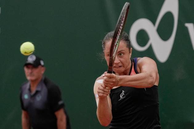 July 29, 2023, Lausanne, Vaud, Switzerland: Lausanne, Switzerland: ItalyÃ¢â‚¬â ¢s ELISABETTA COCCIARETTO plays a backhand return against HungaryÃ¢â‚¬â ¢s Anna Bondar during their womenÃ¢â‚¬â ¢s Singles Semi-Final match on the sixth day of the 2023 Ladies Open Lausanne. Lausanne Switzerland - ZUMAs230 20230729_znp_s230_003 Copyright: xCorinexScibozx