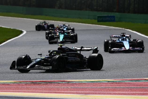 F1 Belgian Grand Prix 2023 Sprint Shootout Lewis Hamilton of Mercedes during sprint shootout ahead of the Formula 1 Belgian Grand Prix at Spa-Francorchamps in Spa, Belgium on July 29, 2023. Spa Belgium  Copyright: xJakubxPorzyckix originalFilename:porzycki-f1belgia230729_npIs1.jpg