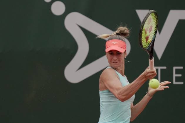 July 29, 2023, Lausanne, Vaud, Switzerland: Lausanne, Switzerland: HungaryÃ¢â‚¬â ¢s ANNA BONDAR plays a forehand against ItalyÃ¢â‚¬â ¢s Elisabetta Cocciaretto during their womenÃ¢â‚¬â ¢s Singles Semi-Final match on the sixth day of the 2023 Ladies Open Lausanne. Lausanne Switzerland - ZUMAs230 20230729_znp_s230_006 Copyright: xCorinexScibozx