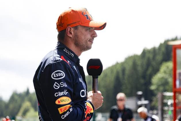 VERSTAPPEN Max (ned), Red Bull Racing RB19, portrait, pole position during the 2023 Formula 1 MSC Cruises Belgian Grand Prix, 12th round of the 2023 Formula One World Championship, WM, Weltmeisterschaft from July 28 to 30, 2023 on the Circuit de Spa-Francorchamps, in Stavelot, Belgium - F1 - BELGIAN GRAND PRIX 2023 DPPI Panoramic  _PV_0230 