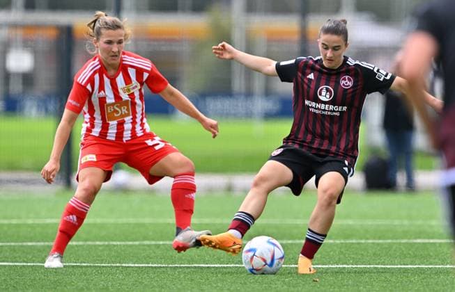 29 07 2023 football women womens football season 2023 2024 test match friendly match preparation match 1 FC Nürnberg FCN club women club FCUnion Berlin xwoxzix Katja Orschmann 55, 1 FC Union Berlin Marina Scholz 7, 1 FC Nürnberg FCN