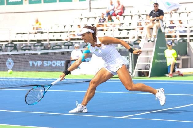 WARSZAWA 29.07.2023 TURNIEJ TENISOWY BNP PARIBAS WARSAW OPEN 2023 --- WOMENS WTA, Tennis Damen 250 TENNIS TOURNAMENT BNP PARIBAS WARSAW OPEN LUCREZIA STEFANINI FOT. ANNA KLEPACZKO FOTOPYK NEWSPIX.PL --- Newspix.pl  230729LUM015