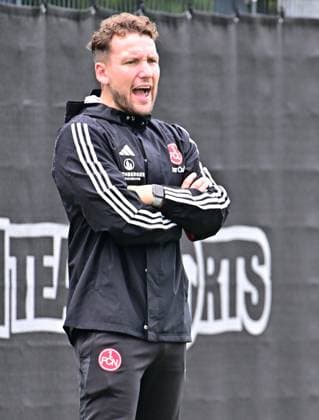 29 07 2023 football women womens football season 2023 2024 test match friendly match preparation match 1 FC Nürnberg FCN club women club FCUnion Berlin xwoxzix Thomas Oostendorp coach 1 FC Nürnberg FCN calls shouts roars