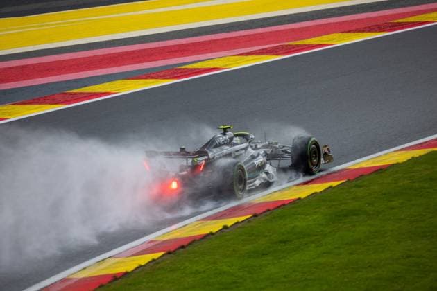 SPA-FRANCORCHAMPS, BELGIUM - JULY 29 : Hamilton during the Belgian Grand Prix Formula One Spa Francorchamps on July 29, 2023 in Spa-Francorchamps, Belgium, 29 07 2023 ( Belgian Grand Prix Formula One 2023 PhotoNews Panoramic 