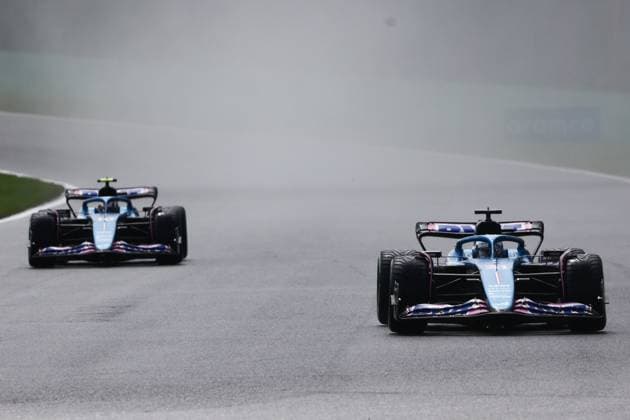 F1 Belgian Grand Prix 2023 Sprint Shootout Pierre Gasly and Esteban Ocon of Alpine during sprint shootout ahead of the Formula 1 Belgian Grand Prix at Spa-Francorchamps in Spa, Belgium on July 29, 2023. Spa Belgium  Copyright: xJakubxPorzyckix originalFilename:porzycki-f1belgia230729_npk9m.jpg
