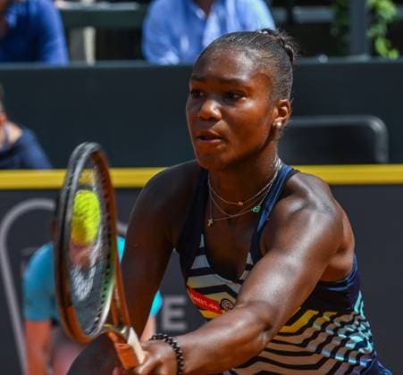 Hamburg European Open 2023 29 07 2023, Hamburg European Open 2023 Tennisanlage am Rothenbaum Norma Noha Akugue GER was not always happy on the court Â