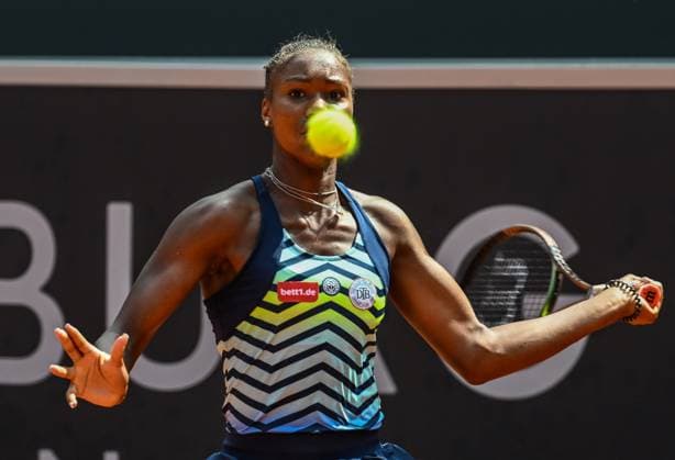 Hamburg European Open 2023 29 07 2023, Hamburg European Open 2023 Tennisanlage am Rothenbaum Norma Noha Akugue GER was not always happy on the court Â