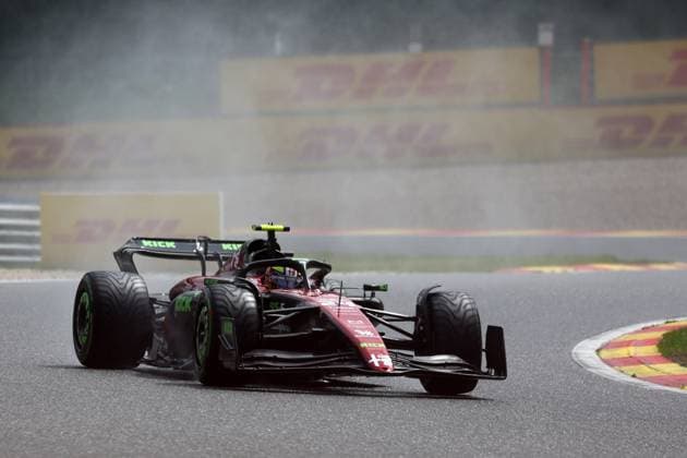 F1 Gran Prix of Belgium Guanyu Zhou of Alfa Romeo F1 Team on track during sprint shootout of the F1 Grand Prix of Belgium at Spa Francorchamps on July 29, 2023 Stavelot, Belgium. Stavelot Spa Francorchamps Belgium Copyright: xMarcoxCanonierox