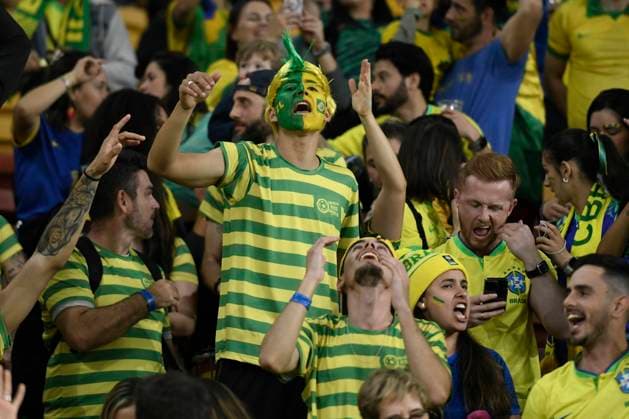 29th July 2023; Brisbane Stadium, Brisbane, Queensland, Australia: FIFA Womens World Cup Group F Football, France versus Brazil; Brazilian fans in carnival mood before kick off  ActionPlus12536685 NigelxOwen