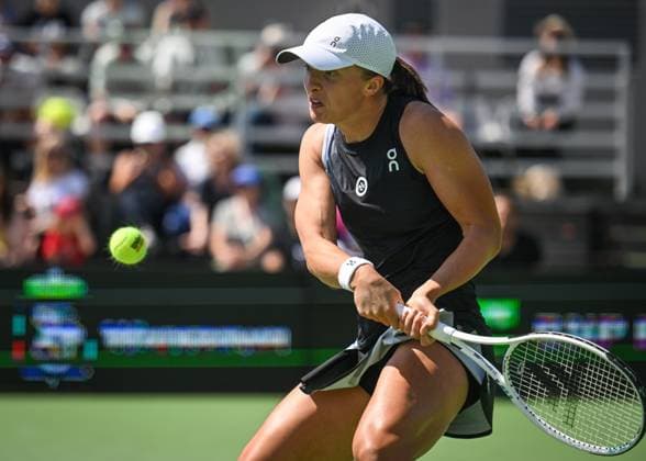 BNP Paribas Warsaw Open 2023 WARSAW, POLAND - JULY 29, 2023 : Poland s Iga Swiatek in action during her match against Linda Noskova of the Czech Republic during the Women s Singles Quarterfinal match on Day Seven of the BNP Paribas Warsaw Open, on July 29, 2023, in Warsaw, Poland. Warsaw Poland  Copyright: xArturxWidakx originalFilename:widak-bnpparib230729_npNUb.jpg