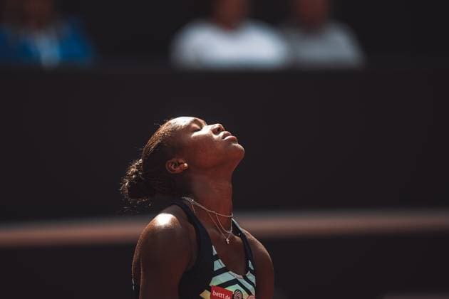 Tennis Women WTA Tour 250 European Open Hamburg Noma Noha Akugue GER vs Arantxa Rus NED 29 07 2023 Noma Noha Akugue GER Hamburg Tennis am Rothenbaum Hamburg Germany