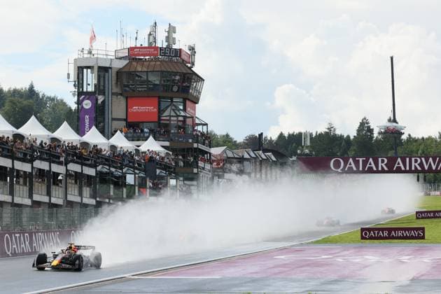 Red Bull Racing Dutch rider Max Verstappen pictured in action during the sprint race of the F1 Grand Prix of Belgium auto race, in Spa-Francorchamps, Saturday 29 July 2023. The Spa-Francorchamps Formula One Grand Prix takes place this weekend, from July 28th to July 30th. BENOITxDOPPAGNE  x71272237x