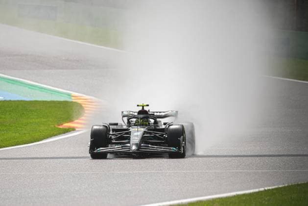 F1 Grand Prix of Belgium - Sprint Lewis Hamilton of United Kingdom driving the (44) Mercedes AMG Petronas F1 Team on track during the sprint shoutout F1 Grand Prix of Belgium, at Circuit Spa-Francorchamps, on 29 Juli 2023 In Spa, Belgium. Spa Belgium  Copyright: xJonathanxRaax originalFilename:raa-f1sprint230729_npNAD.jpg