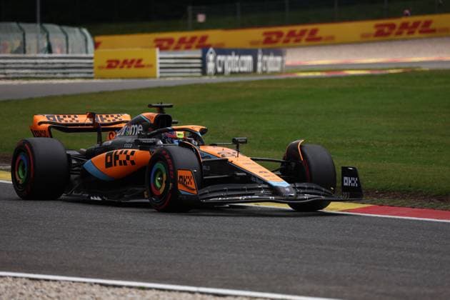F1 Gran Prix of Belgium Oscar Piastri of McLaren on track during sprint shootout of the F1 Grand Prix of Belgium at Spa Francorchamps on July 29, 2023 Stavelot, Belgium. Stavelot Spa Francorchamps Belgium Copyright: xMarcoxCanonierox