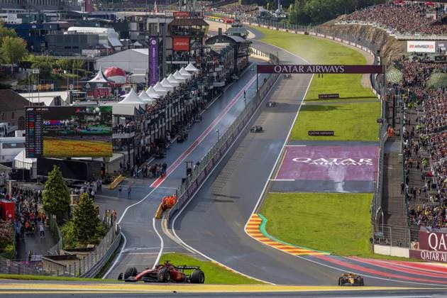 Belgian Grand Prix Formula One 2023 SPA-FRANCORCHAMPS, BELGIUM - JULY 29 : Sainz Course Sprint-during the Belgian Grand Prix Formula One Spa Francorchamps on July 29, 2023 in Spa-Francorchamps, Belgium, 29 07 2023 Spa-Francorchamps Belgium  Copyright: xBbx
