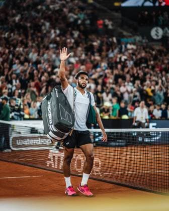 Tennis Men ATP Tour 500 European Open Hamburg Arthur Fils FRA vs Alexander Zverev GER 29 07 2023 Arthur Fils FRA says goodbye to Hamburg Hamburg Tennis am Rothenbaum Hamburg Germany