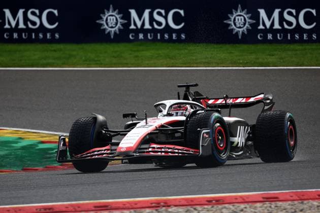 F1 Gran Prix of Belgium Kevin Magnussen of Haas F1 Team on track during sprint race of the F1 Grand Prix of Belgium at Spa Francorchamps on July 29, 2023 Stavelot, Belgium. Stavelot Spa Francorchamps Belgium Copyright: xMarcoxCanonierox