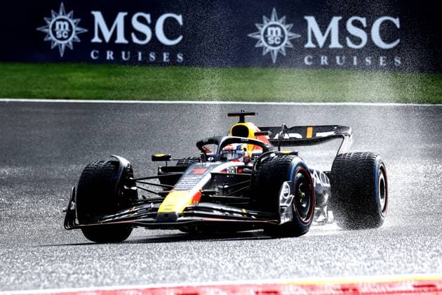 F1 Gran Prix of Belgium Max Verstappen of Red Bull Racing on track during sprint race of the F1 Grand Prix of Belgium at Spa Francorchamps on July 29, 2023 Stavelot, Belgium. Stavelot Spa Francorchamps Belgium Copyright: xMarcoxCanonierox