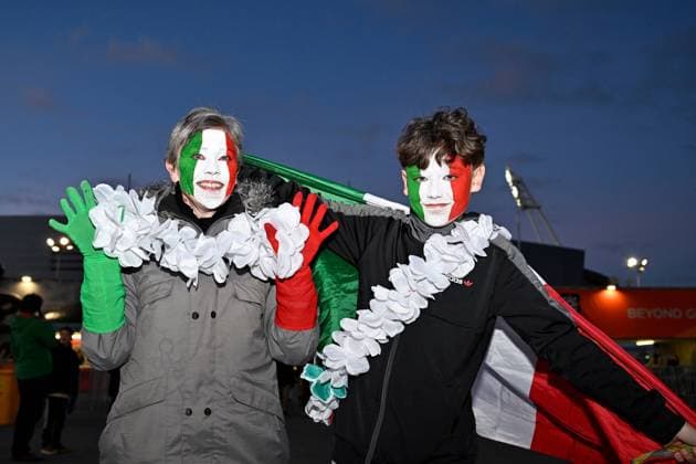 29th July 2023: Wellington, New Zealand: Italy fans arrive before the FIFA Women& x2019;s World Cup Group G - Sweden versus Italy at Wellington Regional Stadium, Wellington, New Zealand  ActionPlus12537153 MasanorixUdagawa