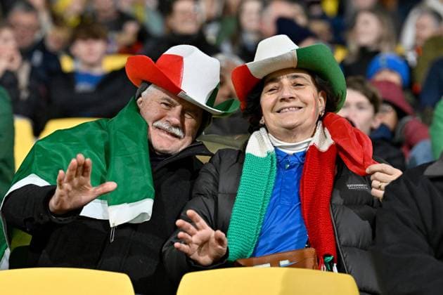 29th July 2023: Wellington, New Zealand: Italy fans show their support before the FIFA Women& x2019;s World Cup Group G - Sweden versus Italy at Wellington Regional Stadium, Wellington, New Zealand  ActionPlus12537160 MasanorixUdagawa