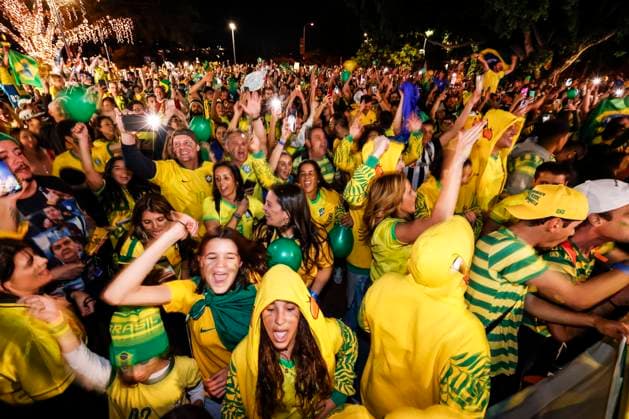 July 29, 2023, Brisbane, Queensland, Australia: Brazilian fans seen outside Brisbane Stadium before the FIFA Women s World Cup Australia & New Zealand 2023 Group match between France and Brazil..France won the game 2-1. Brisbane Australia - ZUMAs197 20230729_zaa_s197_155 Copyright: xGeorgexHitchensx