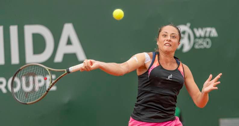 July 29, 2023, Lausanne, Vaud, Switzerland: Lausanne Switzerland, 07 29 2023: Elisabetta Cocciaretto of Italy during semifinal of Ladies Open Lausanne. Ladies Open Lausanne took place tennis club of Lausanne, the Olympic capital. Lausanne Switzerland - ZUMAd206 0300491530st Copyright: xEricxDubostx