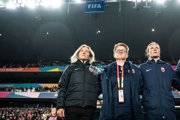 230730 Head coach Hege Riise of Norway ahead of the FIFA Women s World Cup football match between Norway and Philippines on July 30, 2023 in Auckland Photo Vegard Grott BILDBYRAN code VG VG0505 bbeng fotball fotboll fotboll a kvinner dam fotbolls vm fotboll vm kvinnor världsmästerskap verdensmesterskap vm fifa womens world cup day 11 norge norway philippines filippinene filippinerna  Copyright: VEGARDxGRoTT BB230730VG045