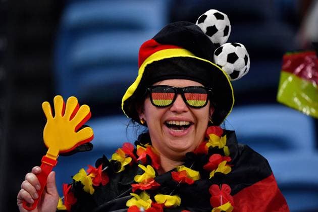 WWC23 GERMANY COLOMBIA, German fans are seen prior to the start of the FIFA Women s World Cup 2023 soccer match between Germany and Colombia at Sydney Football Stadium in Sydney, Sunday, July 30, 2023. ( NO ARCHIVING, EDITORIAL USE ONLY, NO USE IN BOOKS WITHOUT CONSENT SYDNEY NEW SOUTH WALES AUSTRALIA  Copyright: xBIANCAxDExMARCHIx 20230730001825957361
