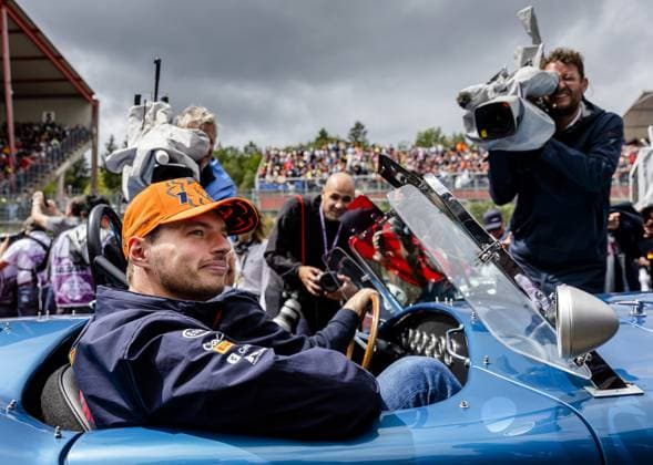 SPA - Max Verstappen (Red Bull Racing) during the drivers parade prior to the Grand Prix of Belgium at the Circuit de Spa-Francorchamps. ANP SEM VAN DER WAL F1 Grand Prix of Belgium 2023 xVIxANPxSportx xxANPxIVx 474524618 originalFilename: 474524618.jpg