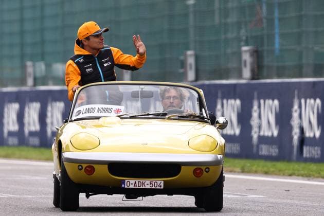 F1 Belgian Grand Prix 2023 Lando Norris of McLaren at drivers parade ahead of the Formula 1 Belgian Grand Prix at Spa-Francorchamps in Spa, Belgium on July 30, 2023. Spa Belgium  Copyright: xJakubxPorzyckix originalFilename:porzycki-f1belgia230730_npdSK.jpg