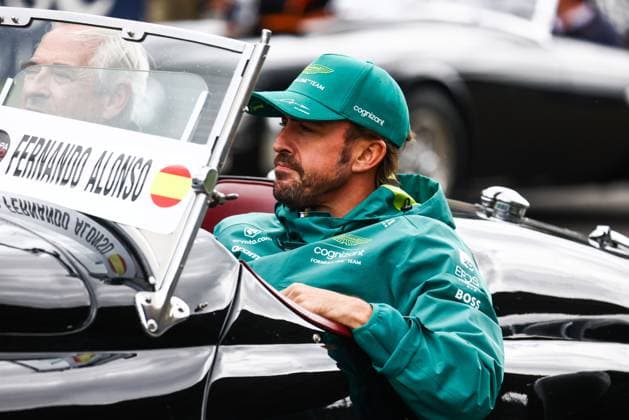 July 30, 2023, Spa, Belgium: Fernando Alonso of Aston Martin attends the drivers parade ahead of the F1 Grand Prix of Belgium at Circuit de Spa-Francorchamps on July 30, 2023 in Spa, Belgium. Spa Belgium - ZUMAz156 0300571828st Copyright: xBeataxZawrzelx