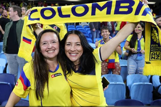 Colombian fans celebrate during the FIFA Women s World Cup 2023 match between Germany Women and Colombia Women at Allianz Stadium, Sydney, Australia on 30 July 2023. Copyright: xPeterxDovganx 37800054