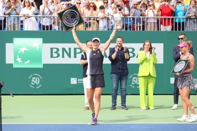 WARSZAWA 30.07.2023 TURNIEJ TENISOWY BNP PARIBAS WARSAW OPEN 2023 FINAL --- WOMENS WTA, Tennis Damen 250 TENNIS TOURNAMENT BNP PARIBAS WARSAW OPENI FINAL MATCH IGA SWIATEK ZWYCIEZCZYNI WINNER RADOSC FOT. ANNA KLEPACZKO FOTOPYK NEWSPIX.PL --- Newspix.pl  230730LUM029