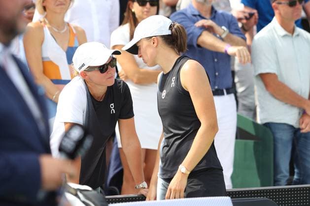 WARSZAWA 30.07.2023 TURNIEJ TENISOWY BNP PARIBAS WARSAW OPEN 2023 FINAL --- WOMENS WTA, Tennis Damen 250 TENNIS TOURNAMENT BNP PARIBAS WARSAW OPEN FINAL MATCH DARIA ABRAMOWICZ IGA SWIATEK FOT. ANNA KLEPACZKO FOTOPYK NEWSPIX.PL --- Newspix.pl  230730LUM042