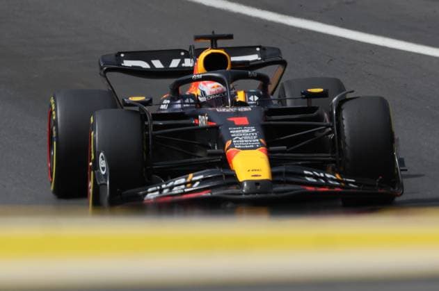Red Bull Racing Dutch rider Max Verstappen pictured in action during the F1 Grand Prix of Belgium auto race, in Spa-Francorchamps, Sunday 30 July 2023. The Spa-Francorchamps Formula One Grand Prix takes place this weekend, from July 28th to July 30th. BENOITxDOPPAGNE  x71310827x