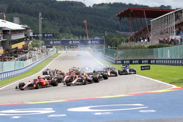 Formula 1 Belgian Grand Prix 2023 Start Race Belgian Grand Prix FIA Formula 1 World Championship 2023 Formula1 2023 Spa Francorchamps Copyright: xBEAUTIFULxSPORTS Bernhardtx
