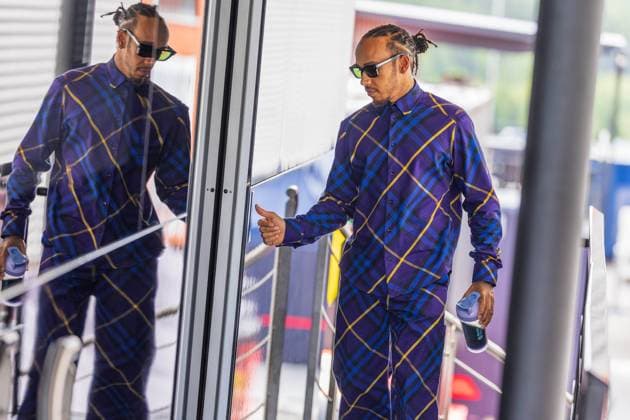SPA-FRANCORCHAMPS, BELGIUM - JULY 30 : Hamilton during the Belgian Grand Prix Formula One Spa Francorchamps on July 30, 2023 in Spa-Francorchamps, Belgium, 30 07 2023 ( Belgian Grand Prix Formula One 2023 PhotoNews Panoramic 