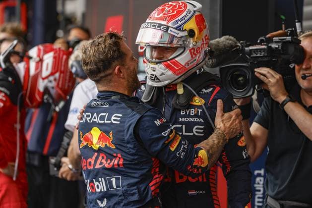 VERSTAPPEN Max (ned), Red Bull Racing RB19, portrait during the 2023 Formula 1 MSC Cruises Belgian Grand Prix, 12th round of the 2023 Formula One World Championship, WM, Weltmeisterschaft from July 28 to 30, 2023 on the Circuit de Spa-Francorchamps, in Stavelot, Belgium - F1 - BELGIAN GRAND PRIX 2023 - RACE DPPI Panoramic  _PV_1982 