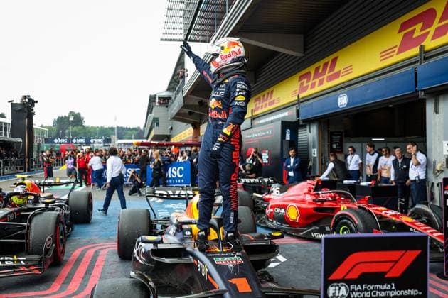1 Max Verstappen NLD, Oracle Red Bull Racing , F1 Grand Prix of Belgium at Circuit de Spa Francorchamps on July 30, 2023 in Spa Francorchamps, Belgium Photo by HOCH ZWEI Spa Francorchamps Belgium