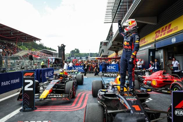 1 Max Verstappen NLD, Oracle Red Bull Racing , F1 Grand Prix of Belgium at Circuit de Spa Francorchamps on July 30, 2023 in Spa Francorchamps, Belgium Photo by HOCH ZWEI Spa Francorchamps Belgium