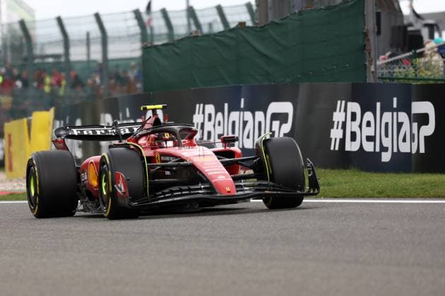 F1 Gran Prix of Belgium Carlos Sainz of Scuderia Ferrari on track during the F1 Grand Prix of Belgium at Spa Francorchamps on July 30, 2023 Stavelot, Belgium. Stavelot Spa Francorchamps Belgium Copyright: xMarcoxCanonierox