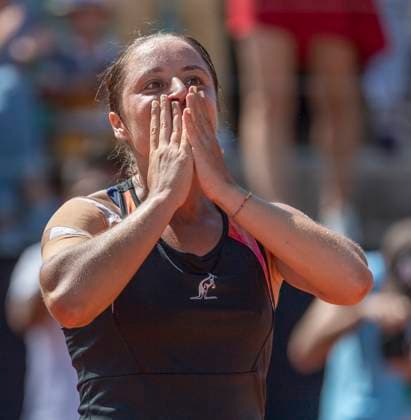 July 30, 2023, Lausanne, Vaud, Switzerland: Lausanne Switzerland, 07 30 2023: Elisabetta Cocciaretto of Italy celebrates her victory during finall of Ladies Open Lausanne. Ladies Open Lausanne during the final between the French Clara Burel and the Italian Elisabetta Cocciaretto at Ladies Open Lausanne. Ladies Open Lausanne took place at the tennis club in Lausanne, the Olympic capital. Elisabetta Cocciaretto won 7-5, 4-6, 6-4. Lausanne Switzerland - ZUMAd206 0300585808st Copyright: xEricxDubostx
